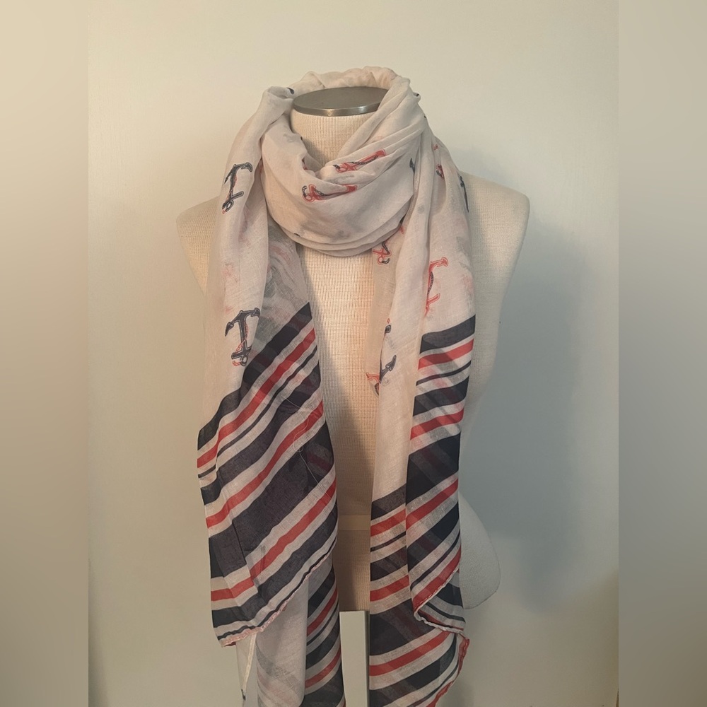 Bucasi anchor Print Scarf